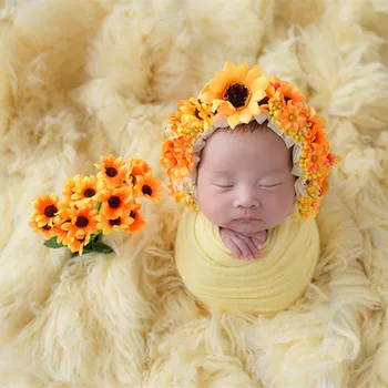 Floral Bonnet Sunflower Baby Hat Newborn Photography Props Baby Girl Lace Ruffle Bonnet Baby Flower Hat Infant Cap Photo Props
Floral Bonnet Sunflower Baby Hat Newborn Photography Props Baby Girl Lace Ruffle Bonnet Baby Flower Hat Infant Cap Photo Props