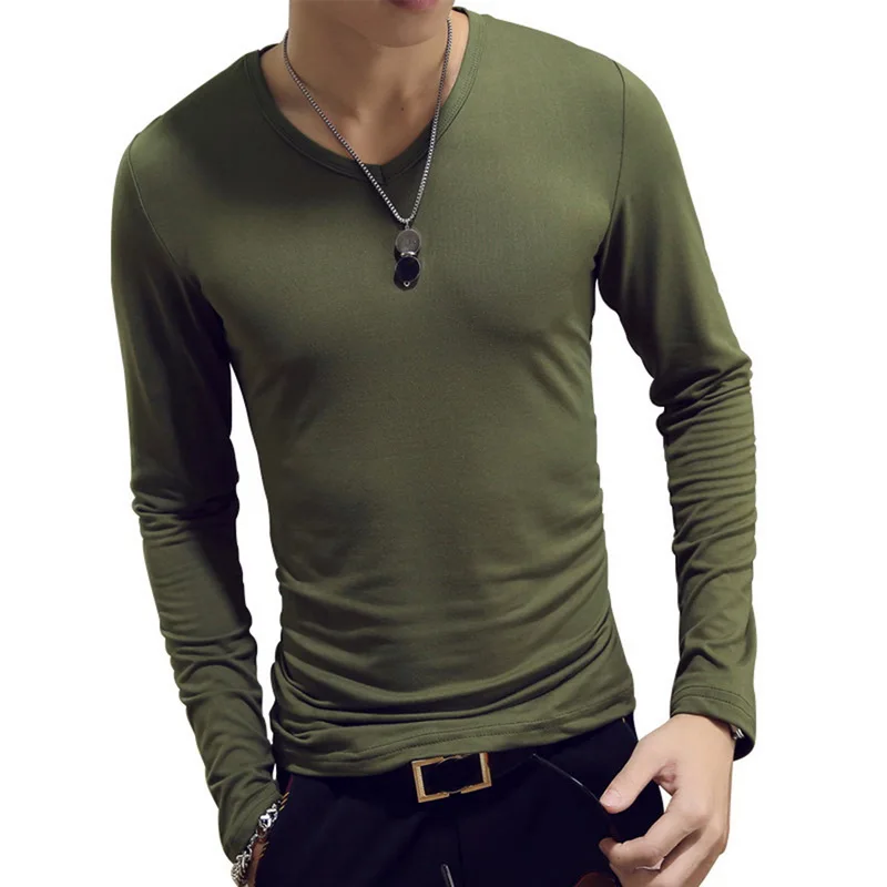 Oeak Solid Color 2018 Hot Thin T shirt Long Sleeve Spring T-shirts Men's Casual Tops O-neck Slim T shirt Homme Basic Clothes
Oeak Solid Color 2018 Hot Thin T shirt Long Sleeve Spring T-shirts Men's Casual Tops O-neck Slim T shirt Homme Basic Clothes