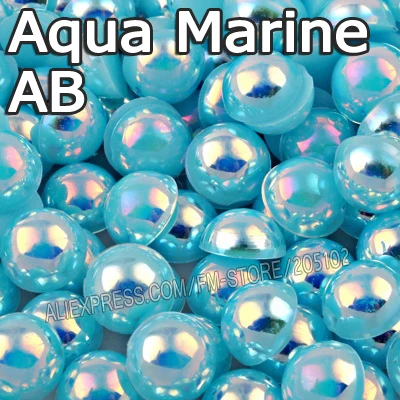Aqua Marine AB Lake Blue Half Round bead Mix Sizes 2mm 3mm 4mm 5mm 6mm 8mm 12mm imitation ABS Flat back Pearl DIY Nail Accessory
Aqua Marine AB Lake Blue Half Round bead Mix Sizes 2mm 3mm 4mm 5mm 6mm 8mm 12mm imitation ABS Flat back Pearl DIY Nail Accessory