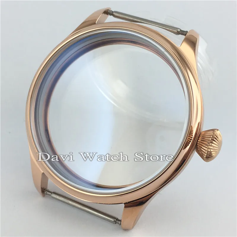 44 мм чехол Parnis rose golden ETA 6497 6498 Чайка st36 комплект часов PVD стерильный часы | Наручные