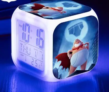 electronic desk clock Captain Underpants LED Alarm Clock Luminous Multifunction Watch 7 color Flash Digital Clocks
electronic desk clock Captain Underpants LED Alarm Clock Luminous Multifunction Watch 7 color Flash Digital Clocks
