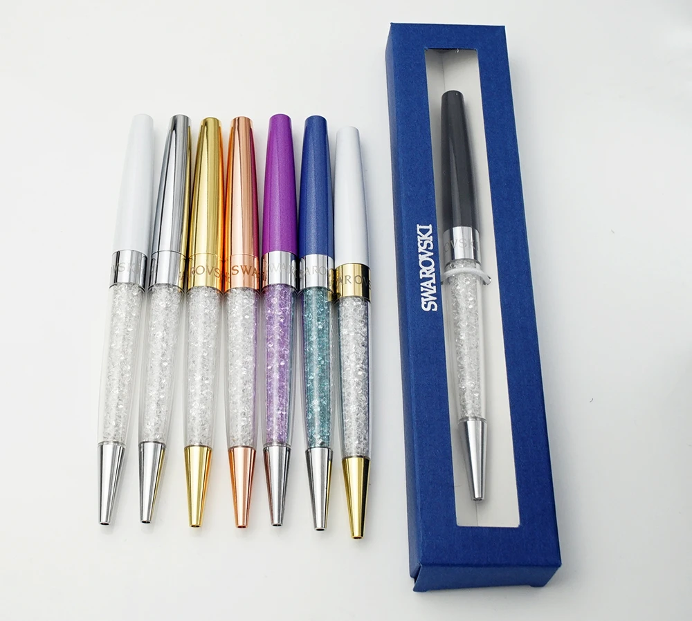 Luxury Lady Diamond Ballpoint Pens Crystal Pen with element retail Gift box case School Supplies
Luxury Lady Diamond Ballpoint Pens Crystal Pen with element retail Gift box case School Supplies