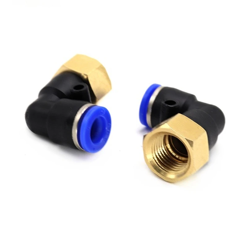 PLF" Hose OD 4-12mm - Internal Thread M5'' 1/8'' 1/4'' 3/8'' 1/2'' Pneumatic Female Elbow Connector Tube Air Push In Fitting
PLF" Hose OD 4-12mm - Internal Thread M5'' 1/8'' 1/4'' 3/8'' 1/2'' Pneumatic Female Elbow Connector Tube Air Push In Fitting