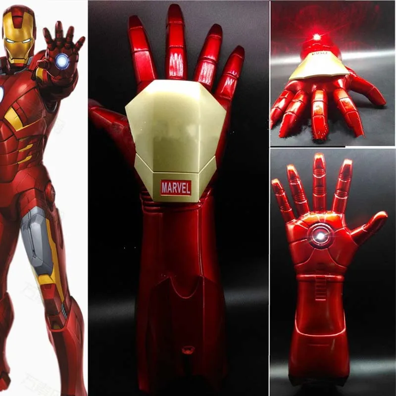 Hot 1:1 scale Iron Man LED Light Gloves Arm Figure Model Toy Infrared emission Glove Cosplay costume party kids gift Top Quality
Hot 1:1 scale Iron Man LED Light Gloves Arm Figure Model Toy Infrared emission Glove Cosplay costume party kids gift Top Quality