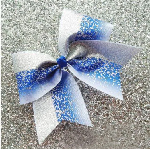 2019 new Blue Silver Glitter Ombre Cheer Bow Cheerleading Dance Hair Bow 7.5inch hair bow with Elastic rubber band ponytail
2019 new Blue Silver Glitter Ombre Cheer Bow Cheerleading Dance Hair Bow 7.5inch hair bow with Elastic rubber band ponytail