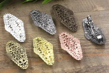 28*56mm Retro French Clip Barrettes Filigree Flower For DIY Girls Children Bow Hairgrips Hair Clip Hair Accessories Multi-color
28*56mm Retro French Clip Barrettes Filigree Flower For DIY Girls Children Bow Hairgrips Hair Clip Hair Accessories Multi-color