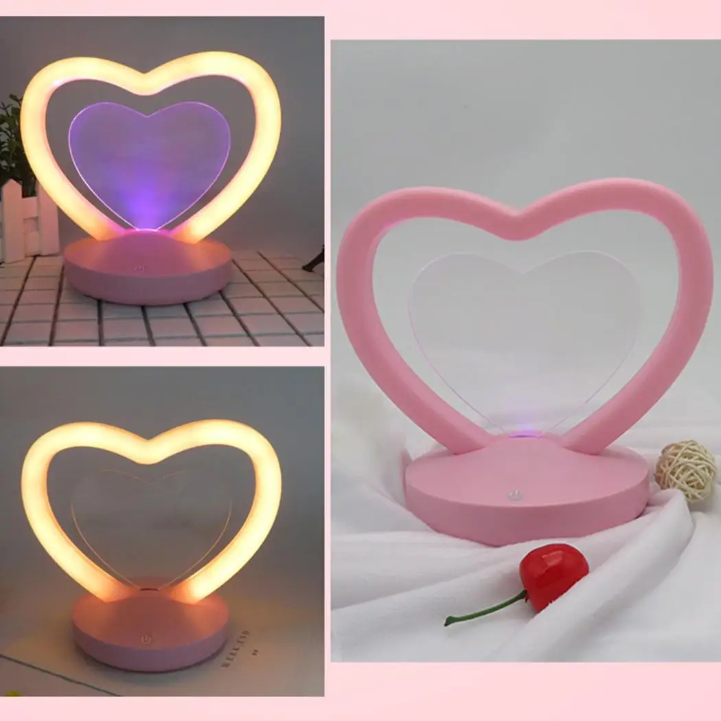 Creative Heart-shaped LED Touch USB Charging rechargeable, very convenient to use. Night Light Desk Lamp light
Creative Heart-shaped LED Touch USB Charging rechargeable, very convenient to use. Night Light Desk Lamp light