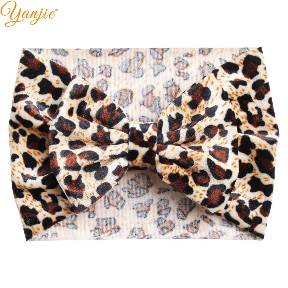 5'' Leopard Velvet Headband For Girls 2019 Spring Soft Elastic Hair Band Printed Hairband Floppy Hair Bow Kids Hair Accessories
5'' Leopard Velvet Headband For Girls 2019 Spring Soft Elastic Hair Band Printed Hairband Floppy Hair Bow Kids Hair Accessories