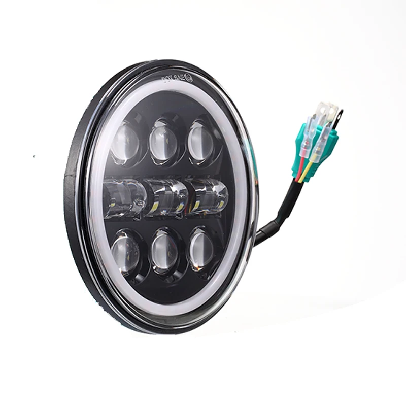 New 5.75 inch Led headlight Full halo Ring white DRL Angel eye Headlamp For Glide Dyna Sportster 5 3/4"Headlamp
New 5.75 inch Led headlight Full halo Ring white DRL Angel eye Headlamp For Glide Dyna Sportster 5 3/4"Headlamp