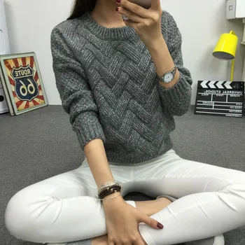 FORERUN Women Sweaters and Pullovers Casual Geometric Long Sleeve O Neck Solid Winter Autumn Knitwear Coat 7 Colors
FORERUN Women Sweaters and Pullovers Casual Geometric Long Sleeve O Neck Solid Winter Autumn Knitwear Coat 7 Colors