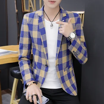 Casual Korean Version Trend Plaid Self-cultivation Single Western Shirt Youth Handsome Small Suit Jacket
Casual Korean Version Trend Plaid Self-cultivation Single Western Shirt Youth Handsome Small Suit Jacket