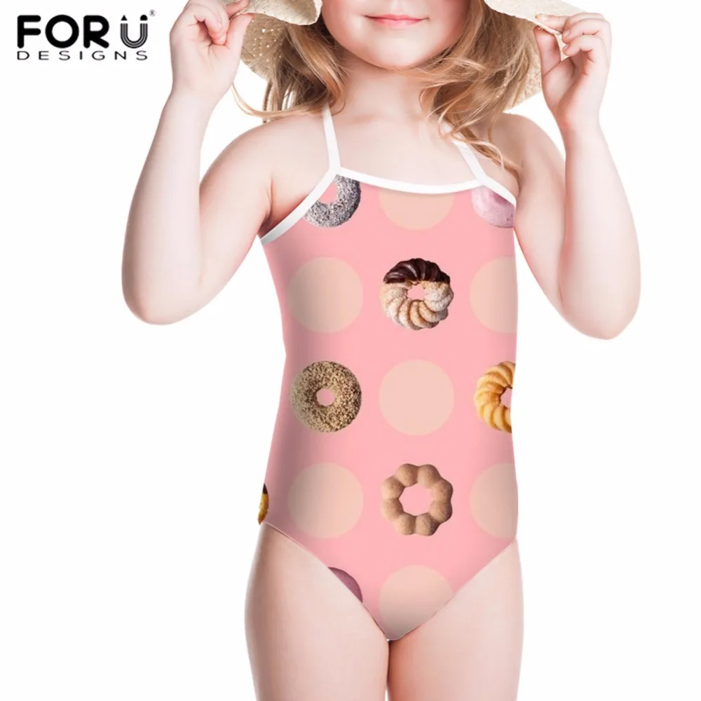 FORUDESIGNS Girls Swimsuit Children Bikini One Piece Swimwear Kawaii Cookie Donuts Printing Kids Swimsuit Fused Bathing Suit
FORUDESIGNS Girls Swimsuit Children Bikini One Piece Swimwear Kawaii Cookie Donuts Printing Kids Swimsuit Fused Bathing Suit