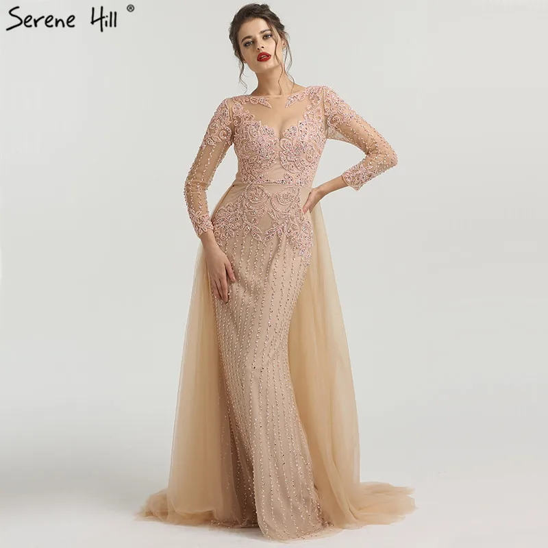 Muslim Mermaid long Sleeves Evening Dresses 2019 Beading Beading Luxury Sparkle Formal Evening Gowns Plus Size LA6547
Muslim Mermaid long Sleeves Evening Dresses 2019 Beading Beading Luxury Sparkle Formal Evening Gowns Plus Size LA6547