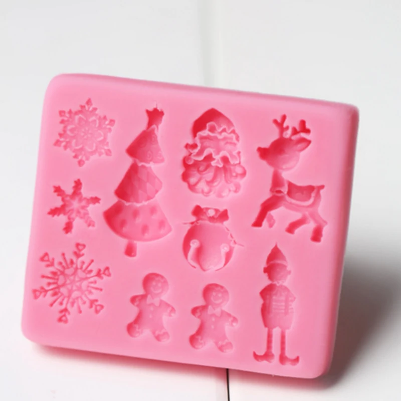 Russia Christmas Decoration Silicone Mold Cooking Tools Sugarcraft Fondant Chocolate Cake Decorating Mould MF300
Russia Christmas Decoration Silicone Mold Cooking Tools Sugarcraft Fondant Chocolate Cake Decorating Mould MF300