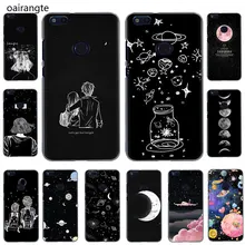 Черный с белым луной Звезды Космос жесткий чехол для телефона huawei Honor 20 Play 6 7 8 A C Pro 2 GB/3 GB 7C 5.99in 7 9 10 X Lite(China)