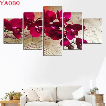 5D diy Diamond Embroidery Flower Red Moth Orchid Diamond Painting Full Square Round Drill Mosaic diamond 5 pcs cross stitch kit
5D diy Diamond Embroidery Flower Red Moth Orchid Diamond Painting Full Square Round Drill Mosaic diamond 5 pcs cross stitch kit