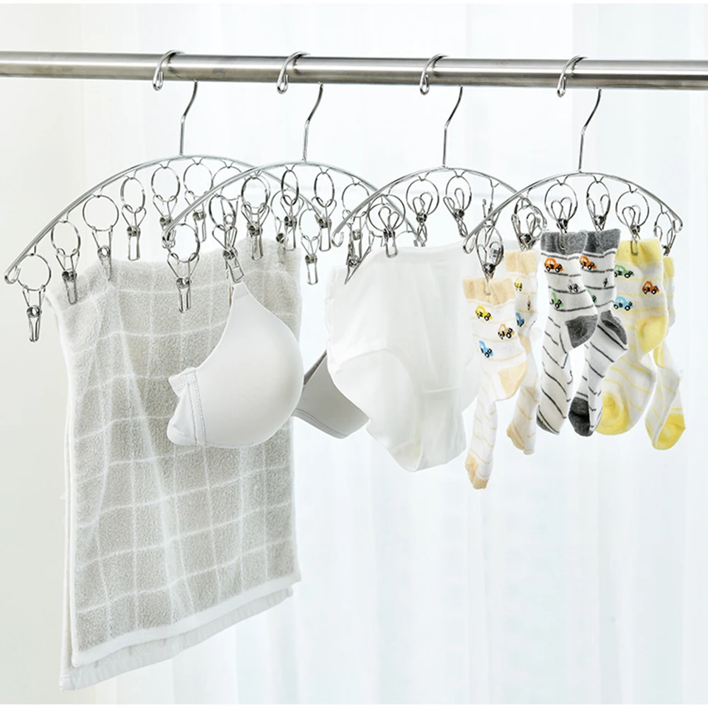 Clothes Hanger Clips for Socks Baby Clothes Cloth Diapers Bras Towel Stainless Steel Windproof Clothespins Clothes Drying Rack
Clothes Hanger Clips for Socks Baby Clothes Cloth Diapers Bras Towel Stainless Steel Windproof Clothespins Clothes Drying Rack