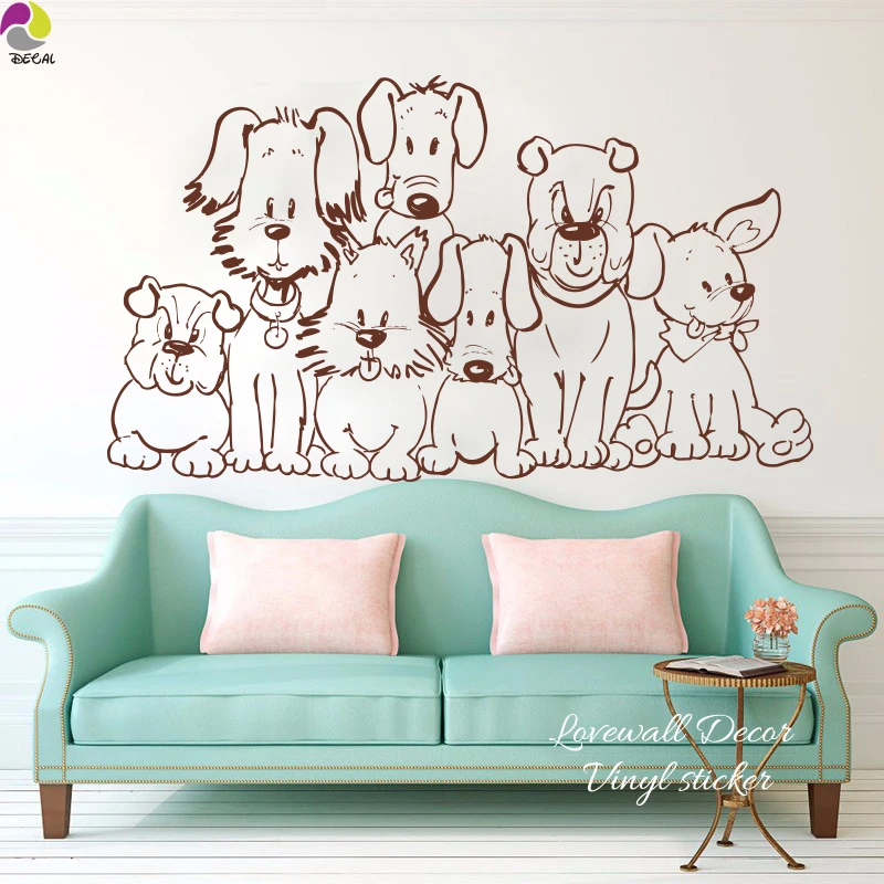 Cute Pet Dog Wall Sticker Sofa Bedroom Boxser vicious spotty husky dog basset hound Wall Decal Kids Room Baby Room Cut Vinyl
Cute Pet Dog Wall Sticker Sofa Bedroom Boxser vicious spotty husky dog basset hound Wall Decal Kids Room Baby Room Cut Vinyl