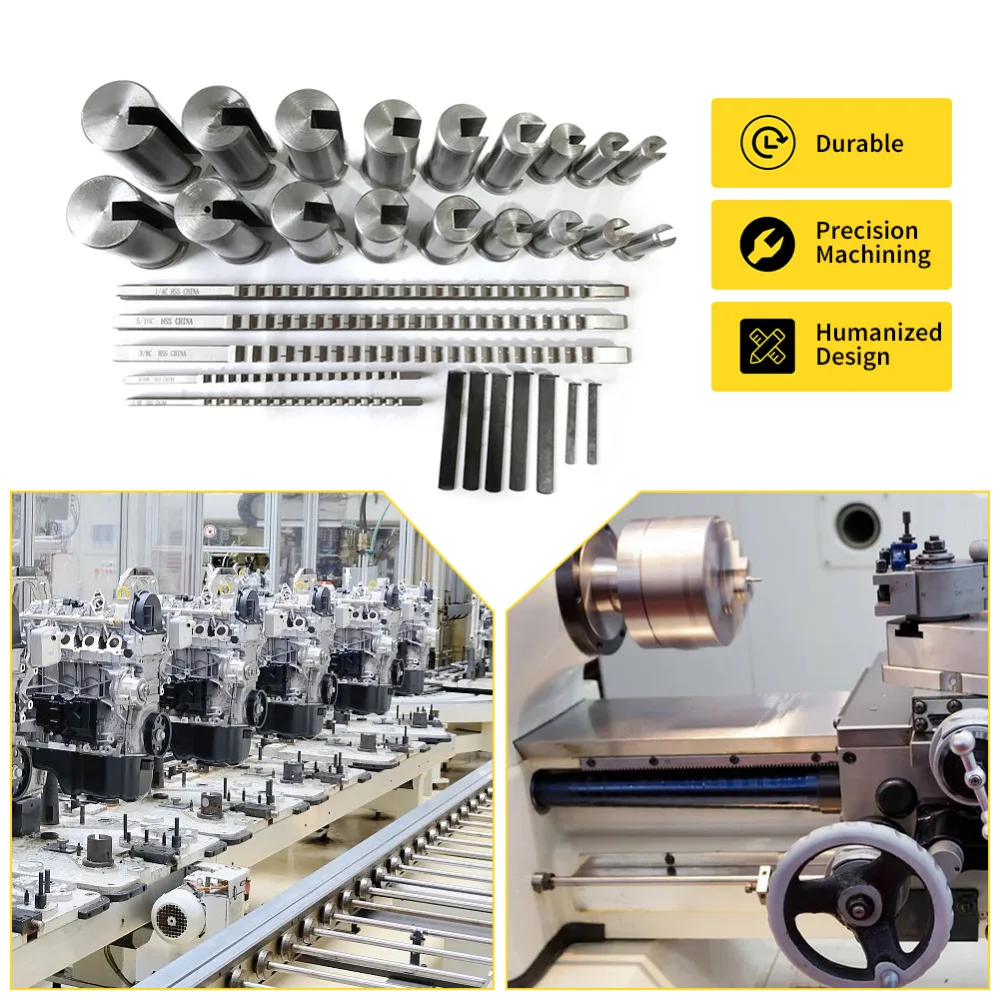 30pcs Cutting Tools Module Spline Broach Pull and Push Broaches High Speed Steel Keyway Broaches Machine Tools Accessories
30pcs Cutting Tools Module Spline Broach Pull and Push Broaches High Speed Steel Keyway Broaches Machine Tools Accessories