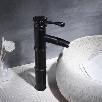 ZGRK Black Oil Bronze Brass Waterfall Bathroom Sink Faucet Tall Bamboo Water Tap Retro Single Hole Basin Faucets ZJ03BH
ZGRK Black Oil Bronze Brass Waterfall Bathroom Sink Faucet Tall Bamboo Water Tap Retro Single Hole Basin Faucets ZJ03BH