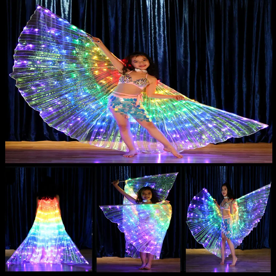 Colorful LED Luminous Kids Cloak Light Up Butterfly Wings Illuminated Led Lighting Belly Dance Party Stage Props wing with Stick
Colorful LED Luminous Kids Cloak Light Up Butterfly Wings Illuminated Led Lighting Belly Dance Party Stage Props wing with Stick