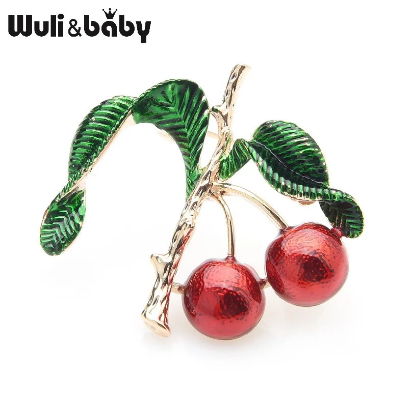 Wuli&baby Red Cherry Enamel Brooches For Women And Men Metal Fruits Plants Weddings Brooch Pins Women's Hats Bags Accessories
Wuli&baby Red Cherry Enamel Brooches For Women And Men Metal Fruits Plants Weddings Brooch Pins Women's Hats Bags Accessories