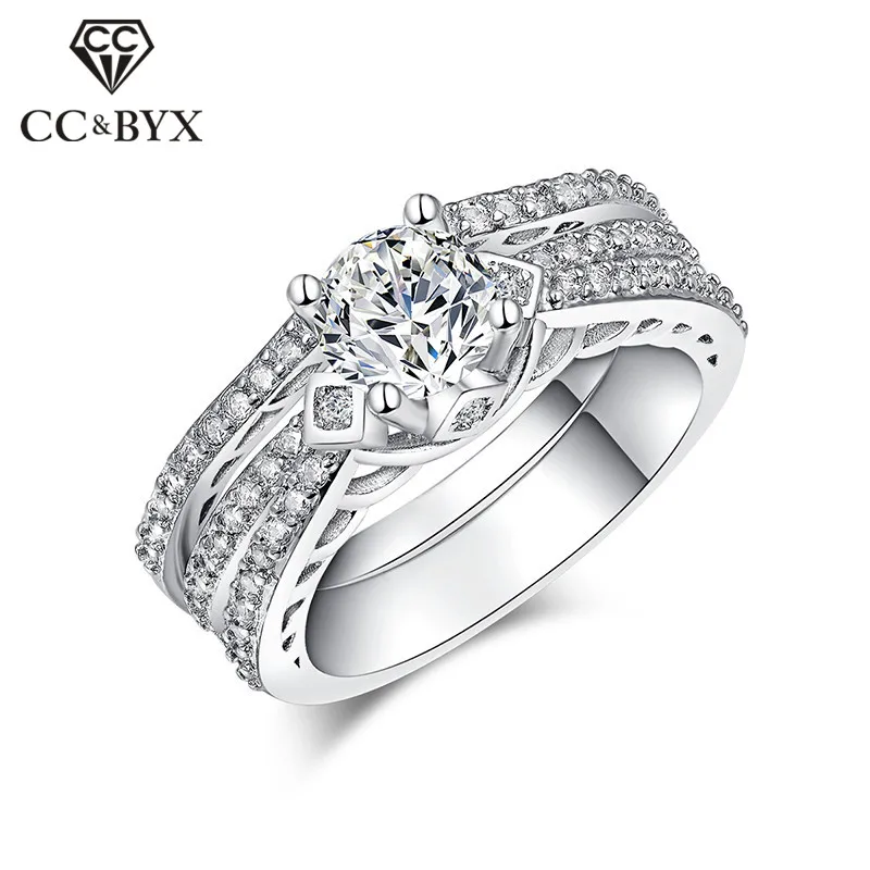 CC Sets Rings For Women 925 Sterling Silver Cubic Zirconia Engagement Couple Ring Bride Wedding Fashion Jewelry Party Gift CC166
CC Sets Rings For Women 925 Sterling Silver Cubic Zirconia Engagement Couple Ring Bride Wedding Fashion Jewelry Party Gift CC166