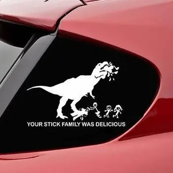 SEKINNEW 21Cm*13cm New YOUR STICK FAMILY WAS DELICIOUS Dinosaur Car Stickers Creative Cartoon Notebook Bumper Car Styling
SEKINNEW 21Cm*13cm New YOUR STICK FAMILY WAS DELICIOUS Dinosaur Car Stickers Creative Cartoon Notebook Bumper Car Styling