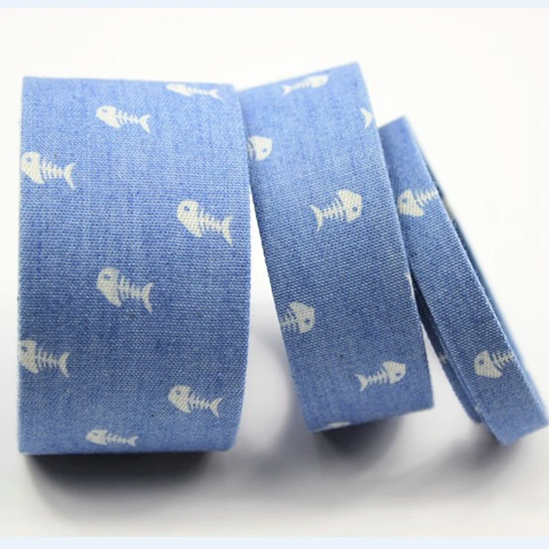 5Meter/Lot 10mm 25mm 40mm Fabric Jean Ribbon Animal Print Fish Ribbon Bones Light Blue Cowboys DIY Hair bow Accessories Material
5Meter/Lot 10mm 25mm 40mm Fabric Jean Ribbon Animal Print Fish Ribbon Bones Light Blue Cowboys DIY Hair bow Accessories Material