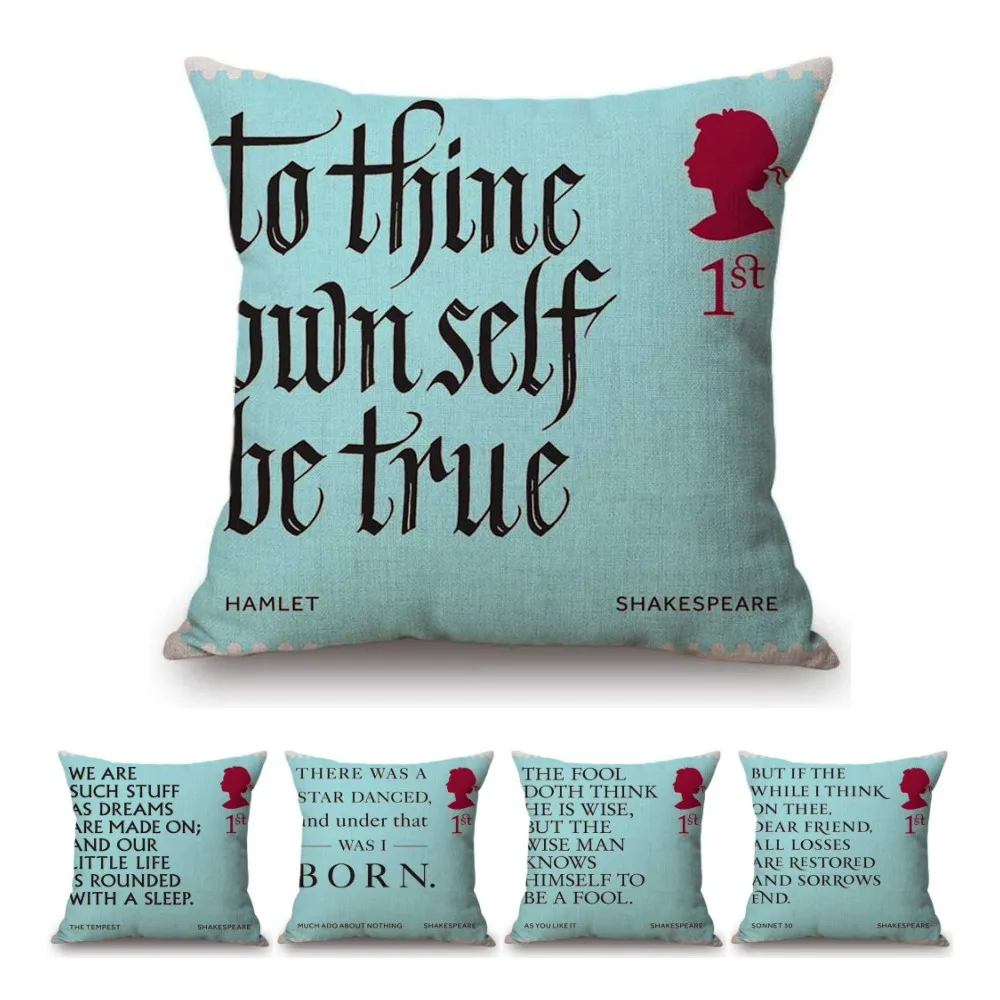 Literature Library Decoration Throw Pillow Cover Aqua Blue Shakespeare Quotes Sonnet Hamlet Letter Print Nordic Cushion Cover
Literature Library Decoration Throw Pillow Cover Aqua Blue Shakespeare Quotes Sonnet Hamlet Letter Print Nordic Cushion Cover