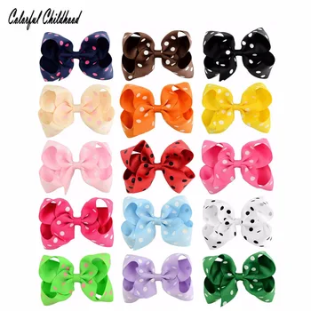 4.5inch 15Pcs /lot toddler girls boutique hair Accessory fashion ribbon Dots Kids windmill style hairpin bow clips children
4.5inch 15Pcs /lot toddler girls boutique hair Accessory fashion ribbon Dots Kids windmill style hairpin bow clips children