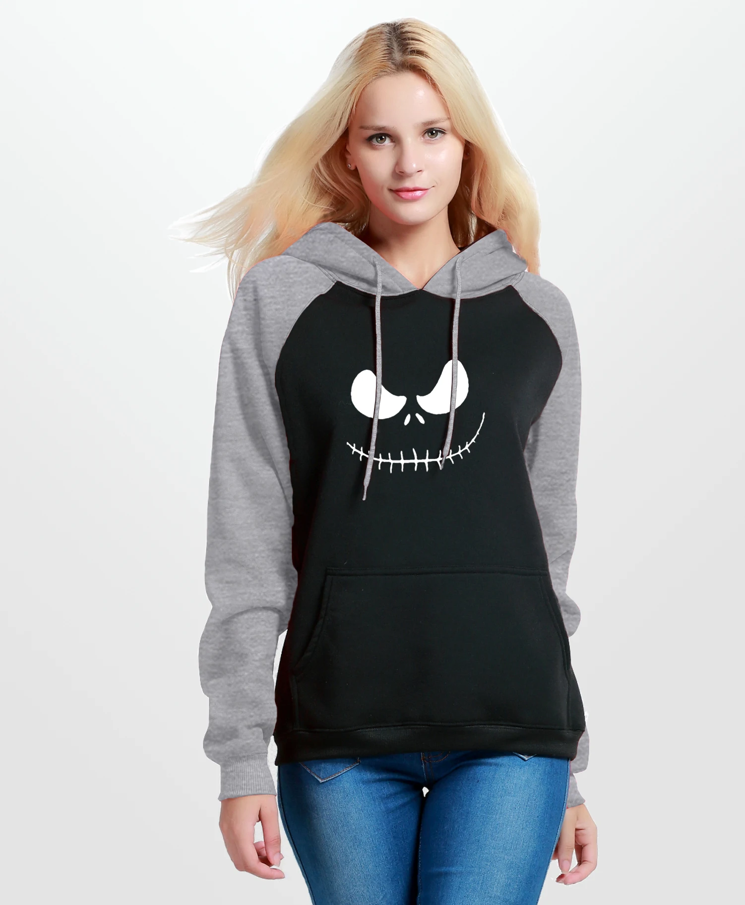Women's Sweatshirt 2019 Autumn Winter Fleece Hoodie For Female Jack Skellington Pumpkin King Print Streetwear Slim Hip Hop Hoody
Women's Sweatshirt 2019 Autumn Winter Fleece Hoodie For Female Jack Skellington Pumpkin King Print Streetwear Slim Hip Hop Hoody
