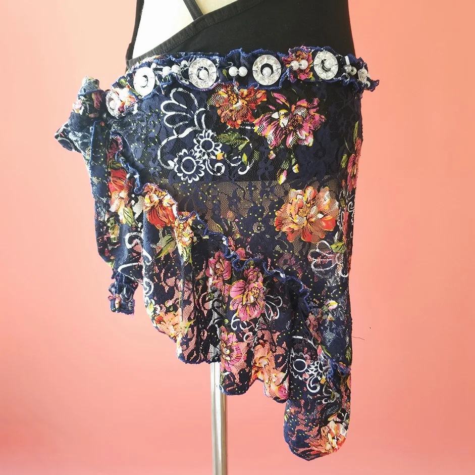Floral Tribal Belly Dance Belt With Rhinestones Belly Dance Hip Scarf For Tribal Style
Floral Tribal Belly Dance Belt With Rhinestones Belly Dance Hip Scarf For Tribal Style