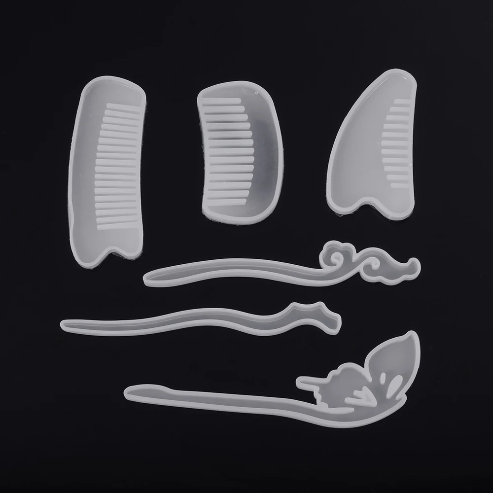 1PC 3D Transparent Silicone Comb/Hairpin Mold Epoxy Resin Molds Silicone Mould For DIY Jewelry Making Tools Drop Ship
1PC 3D Transparent Silicone Comb/Hairpin Mold Epoxy Resin Molds Silicone Mould For DIY Jewelry Making Tools Drop Ship