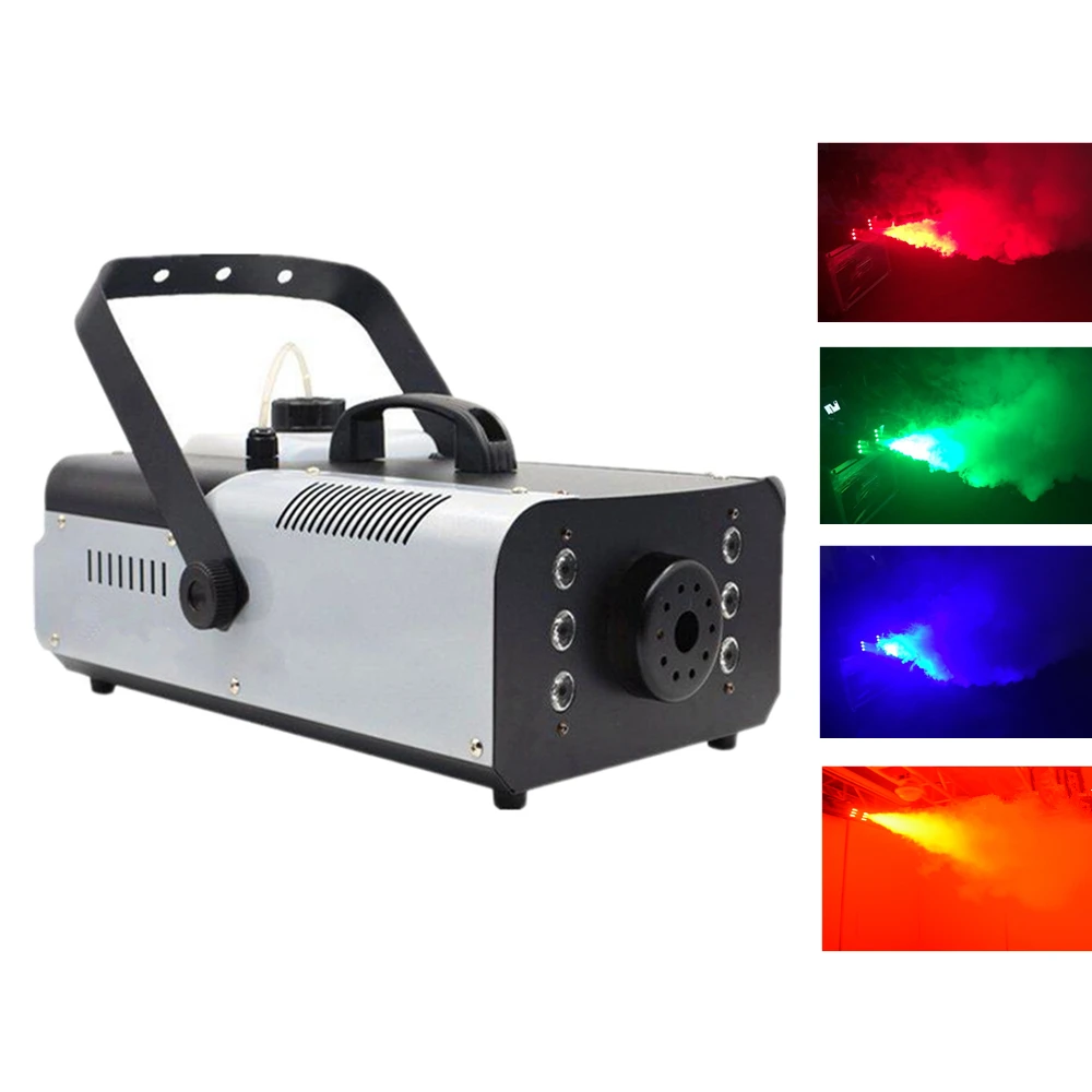 1500W LED Smoke Machine/Fog Machine With 6x3W RGB 3IN1 LED Lights/Pyro Vertical Fogger/Remote or Wire Control Stage Fog Machine
1500W LED Smoke Machine/Fog Machine With 6x3W RGB 3IN1 LED Lights/Pyro Vertical Fogger/Remote or Wire Control Stage Fog Machine