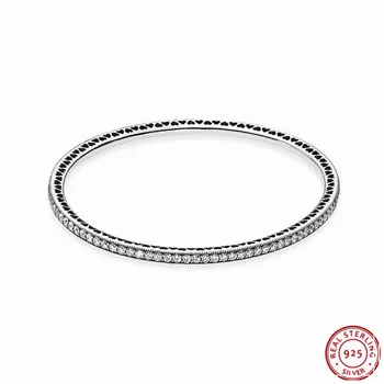 Twinkling Forever Bangles Bracelets for Women Jewelry in Real 925 Sterling Silver Clear CZ Milgrain Detail Cut-out Hearts FLB016
Twinkling Forever Bangles Bracelets for Women Jewelry in Real 925 Sterling Silver Clear CZ Milgrain Detail Cut-out Hearts FLB016