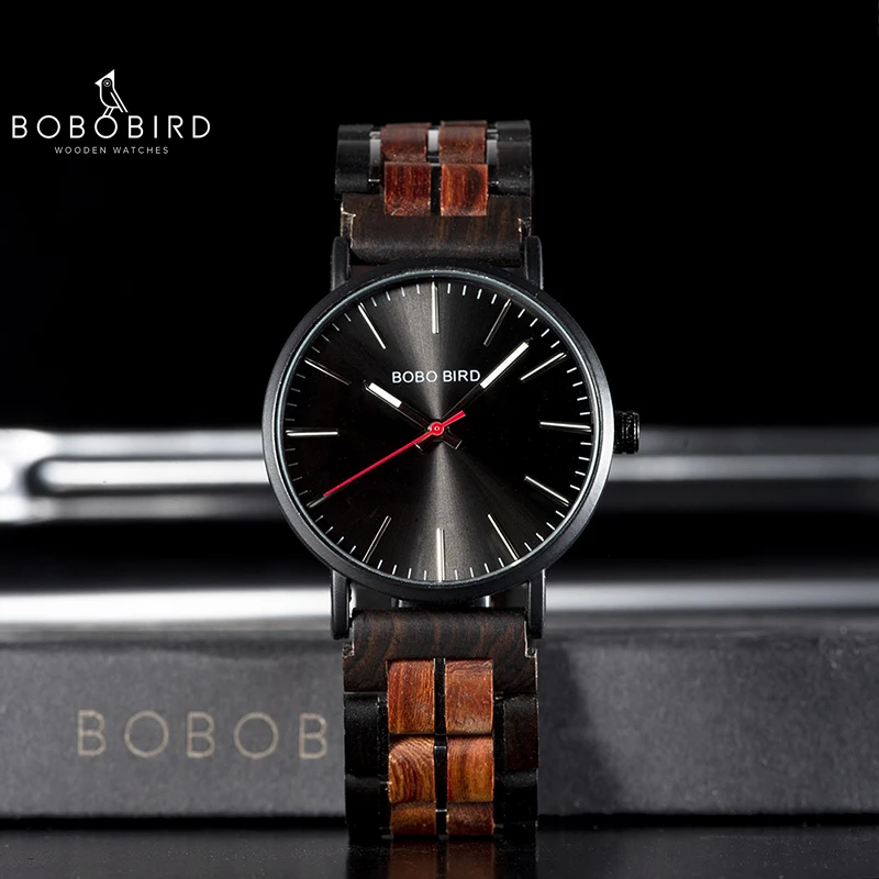 BOBO BIRD Men Wood Watch Japan Movement relogio masculino Stainless Steel & Wooden Band In Gift Box Dropshipping L-S19 Custom
BOBO BIRD Men Wood Watch Japan Movement relogio masculino Stainless Steel & Wooden Band In Gift Box Dropshipping L-S19 Custom