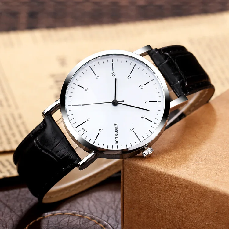 KINGNUOS 2017 Black Silver Wristwatches Men Luxury Brand Leather Casual Analog Quartz Watch Male Clock Hodinky Relogio Masculino
KINGNUOS 2017 Black Silver Wristwatches Men Luxury Brand Leather Casual Analog Quartz Watch Male Clock Hodinky Relogio Masculino