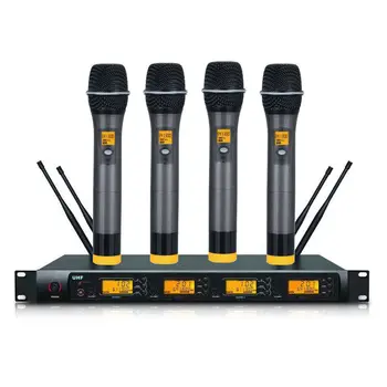 Bolymic 4 Channels UHF PLL Professional Wireless Cordless Karaoke Microphone System
Bolymic 4 Channels UHF PLL Professional Wireless Cordless Karaoke Microphone System