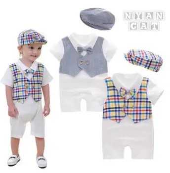 Summer Baby Clothes Baby Boys Gentleman Short Sleeves Clothes Boys Bodysuits Boys Clothes Kids Wear 6sets/lot Hot Sell
Summer Baby Clothes Baby Boys Gentleman Short Sleeves Clothes Boys Bodysuits Boys Clothes Kids Wear 6sets/lot Hot Sell
