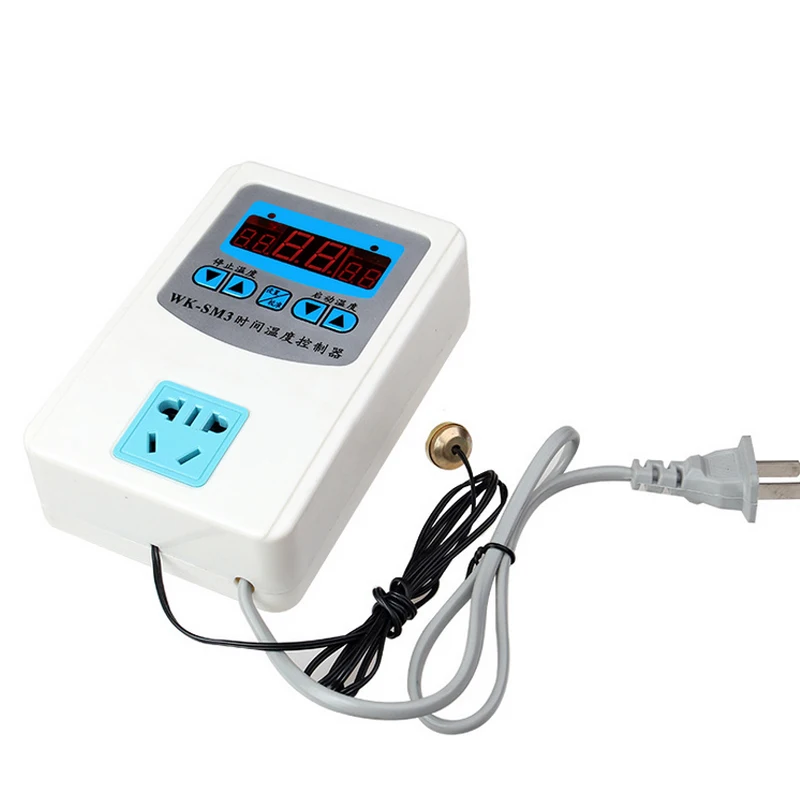Image Digital Temperature Controller 0 99 Degree Centigrade 220V Thermostat for Incubators With Remote Sensor
