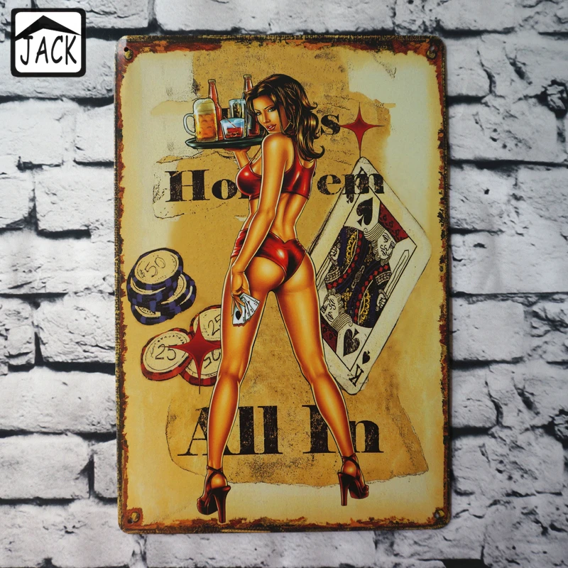 Bikini Girl Poker Wine Retro Plaques Home Pub Bar Garage Lounge Gallery Wall Decor Metal Tin Signs 20*30CM Vintage Painting
Bikini Girl Poker Wine Retro Plaques Home Pub Bar Garage Lounge Gallery Wall Decor Metal Tin Signs 20*30CM Vintage Painting