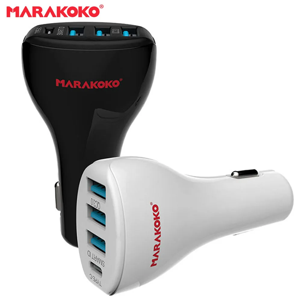 Marakoko MAC3 4USB Car Charger 39W Output USB Type-C Car Charger QC3.0 Quick Charger 2018 Fast Charger for iPhone 7 for Xiaomi 6
Marakoko MAC3 4USB Car Charger 39W Output USB Type-C Car Charger QC3.0 Quick Charger 2018 Fast Charger for iPhone 7 for Xiaomi 6