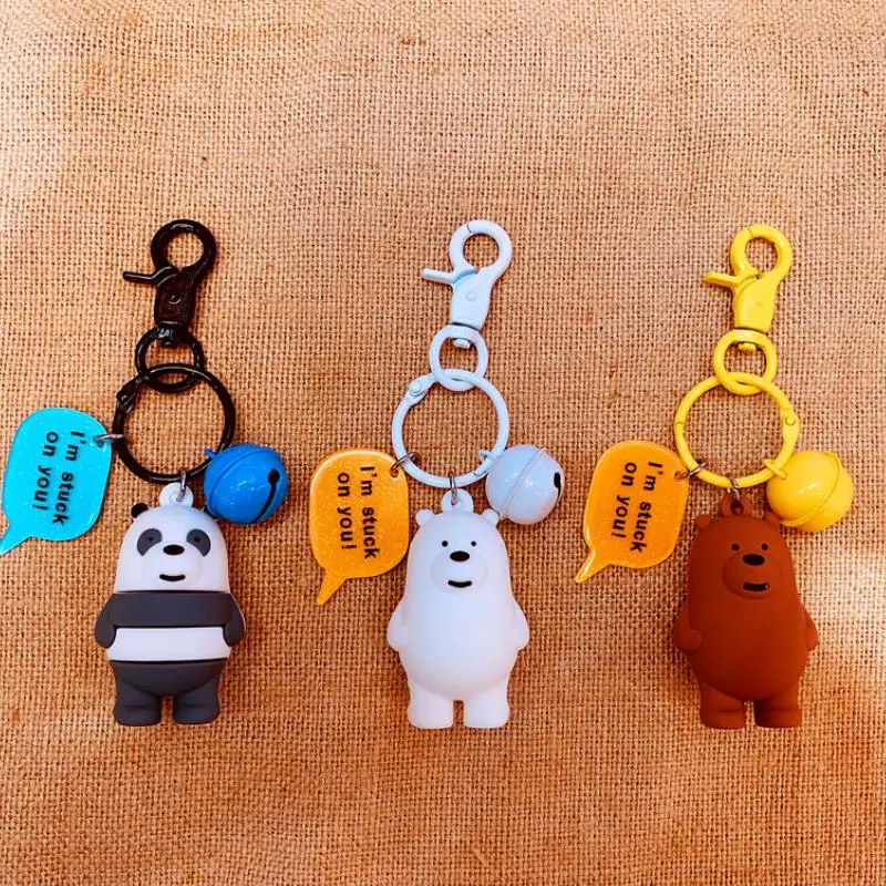 1pc new Cartoon Anime We Bare Bears Cute Three Animal Bears Doll Keychains Car Bag Pendant KeyChains figure toys
1pc new Cartoon Anime We Bare Bears Cute Three Animal Bears Doll Keychains Car Bag Pendant KeyChains figure toys