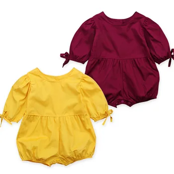 Short Sleeve Red Yellow Jumpsuit Baby Girl Romper Summer New Baby Wear Girls Rompers Toddler Clothes 3-12M 
Short Sleeve Red Yellow Jumpsuit Baby Girl Romper Summer New Baby Wear Girls Rompers Toddler Clothes 3-12M