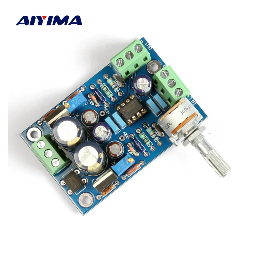 Предусилитель Aiyima Dual OP Amp NE5532 плата полностью соединенный предусилитель для