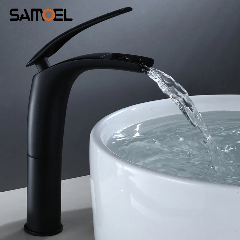 Hot Selling Deck Mounted Brass Black Waterfall Bathroom Basin Faucet Mixers Taps Single Handle Basin Water Crane B3331
Hot Selling Deck Mounted Brass Black Waterfall Bathroom Basin Faucet Mixers Taps Single Handle Basin Water Crane B3331