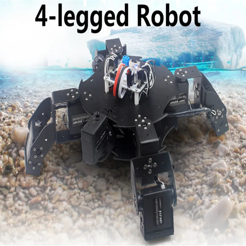 DIY Bionic Tortoiser four-legged robot frame set LDX-218 digital servo PS2 handle + receiver remote control Arduino multi-foot
DIY Bionic Tortoiser four-legged robot frame set LDX-218 digital servo PS2 handle + receiver remote control Arduino multi-foot