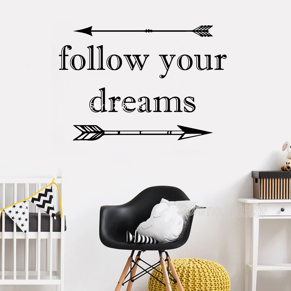 Follow Your Dreams Decal Arrows Quote Wall Vinyl Sticker Tribal Theme Kids Room Art Nursery Decor Baby Shower Wall Decals LC1078
Follow Your Dreams Decal Arrows Quote Wall Vinyl Sticker Tribal Theme Kids Room Art Nursery Decor Baby Shower Wall Decals LC1078