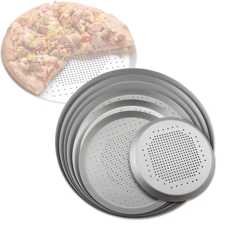 Metal Pancake Pizza Tray Nonstick Pizza Baking Pan Aluminum Pizza Screen Pasta Baking Tray Pizza Dishes Holder Bakeware Baking 
Metal Pancake Pizza Tray Nonstick Pizza Baking Pan Aluminum Pizza Screen Pasta Baking Tray Pizza Dishes Holder Bakeware Baking